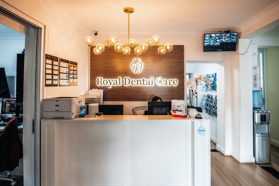 Front desk and waiting area